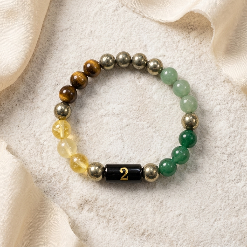 Mulank 2 Bracelet – Emotional Balance, Peace & Intuition