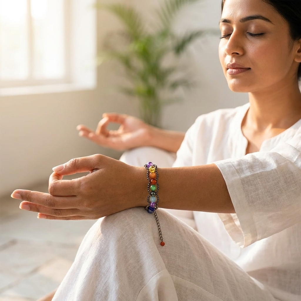 Seven Chakra Crystal Bracelet – 6MM Balance Your Energy, Align Your Life