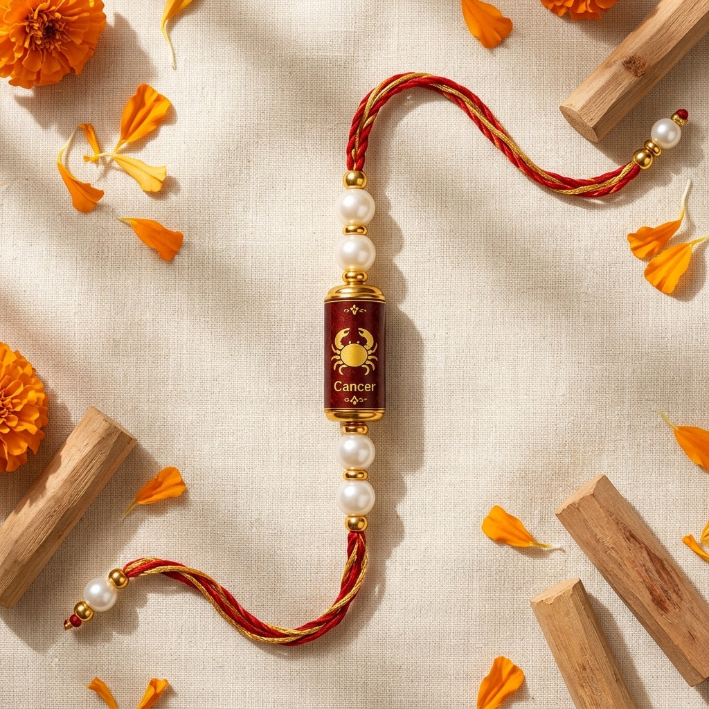 Cancer Rashi Rakhi | Pearl (Moti)
