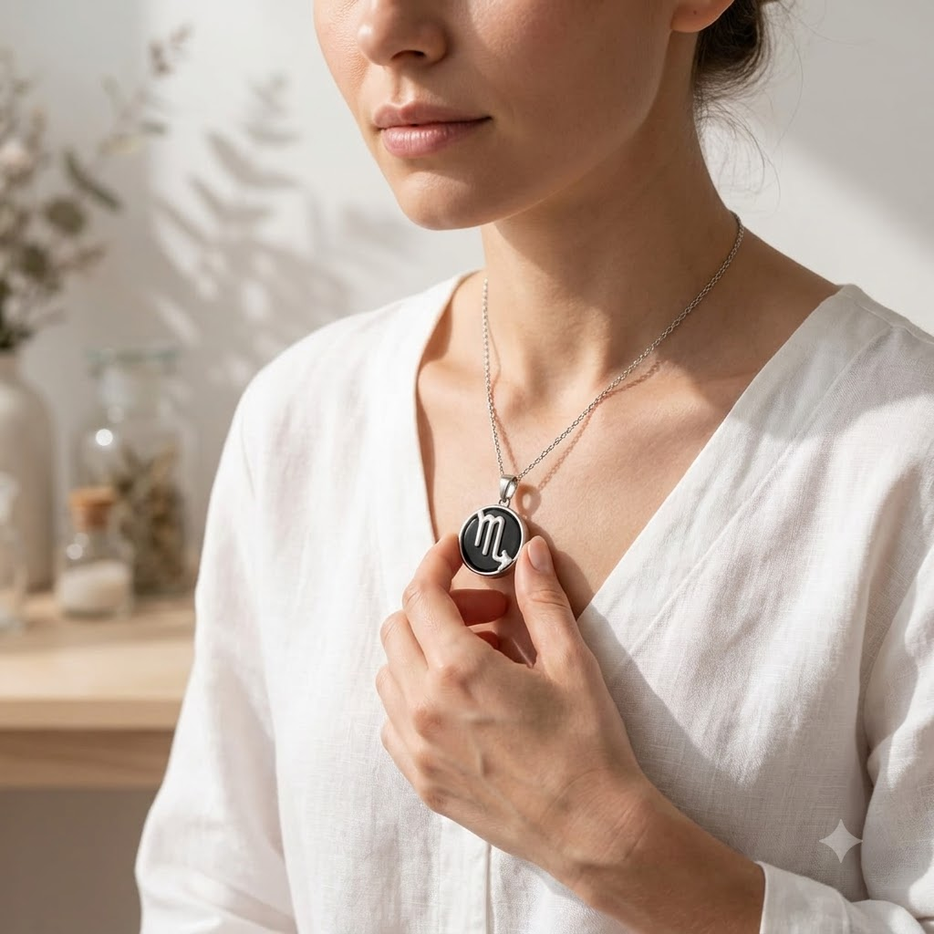 Scorpio Zodiac Pendant | Emotional Healing, Protection & Inner Strength Necklace