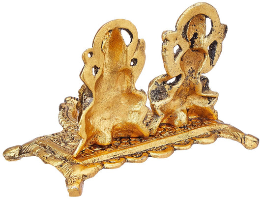 Laxmi Ganesh Statue with diya