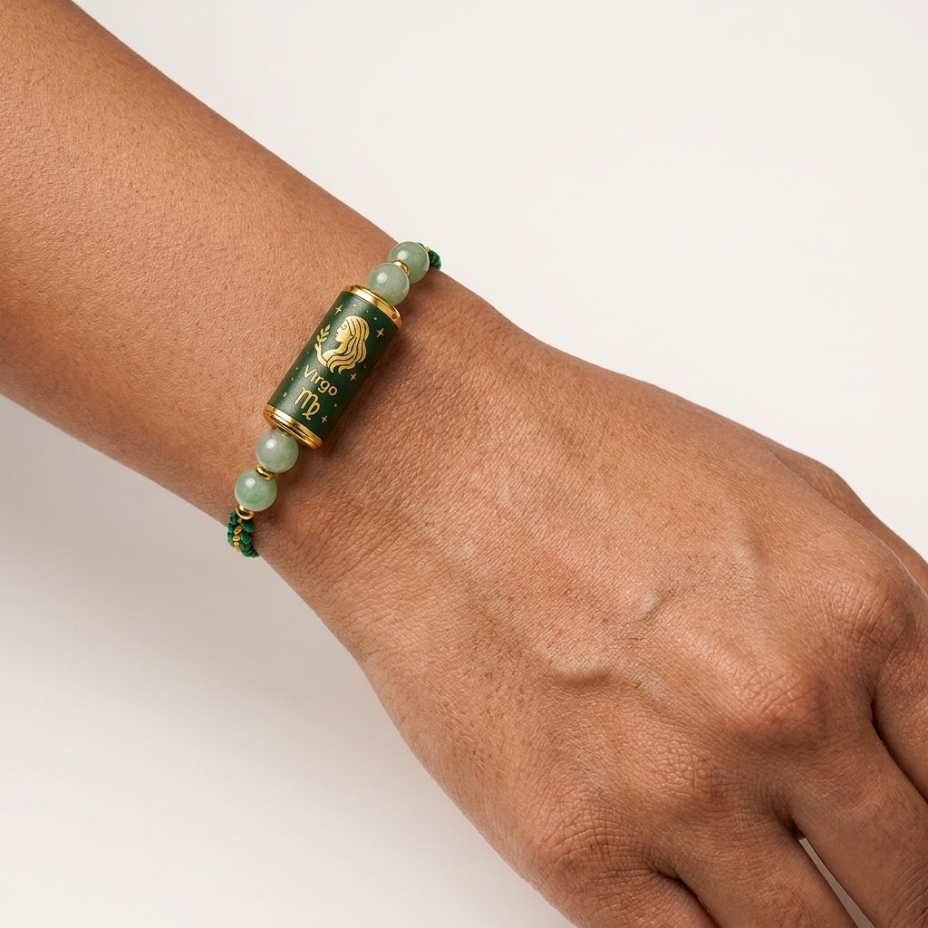 Virgo Rashi Rakhi | Green Aventurine