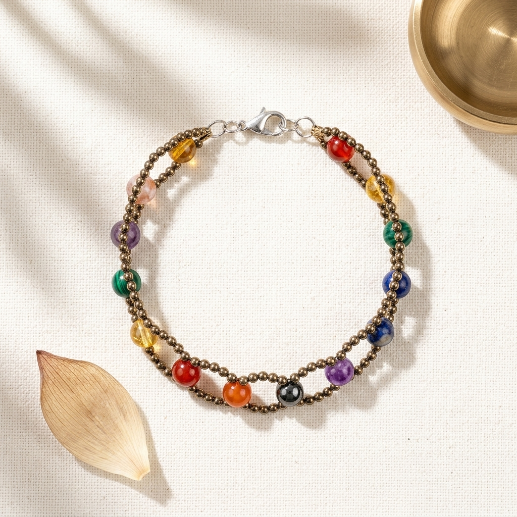 Seven Chakra Crystal Bracelet – 6MM Balance Your Energy, Align Your Life
