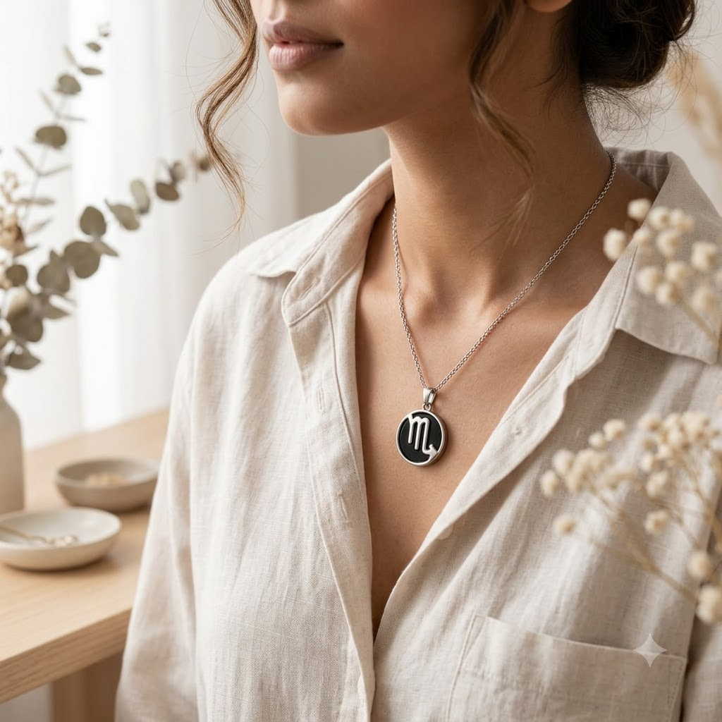 Scorpio Zodiac Pendant | Emotional Healing, Protection & Inner Strength Necklace