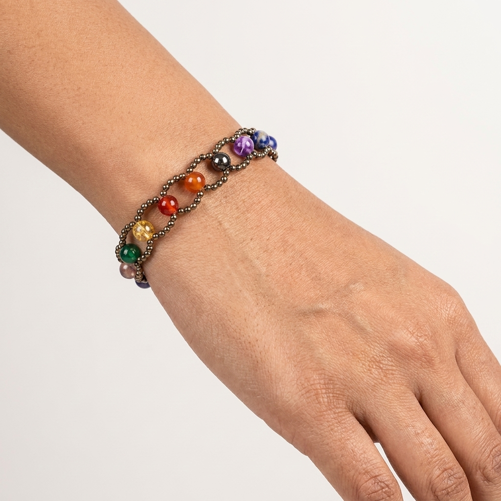 Seven Chakra Crystal Bracelet – 6MM Balance Your Energy, Align Your Life