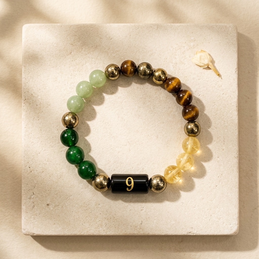 Mulank 9 Bracelet –  Courage, Success, Compassion & Spiritual Growth