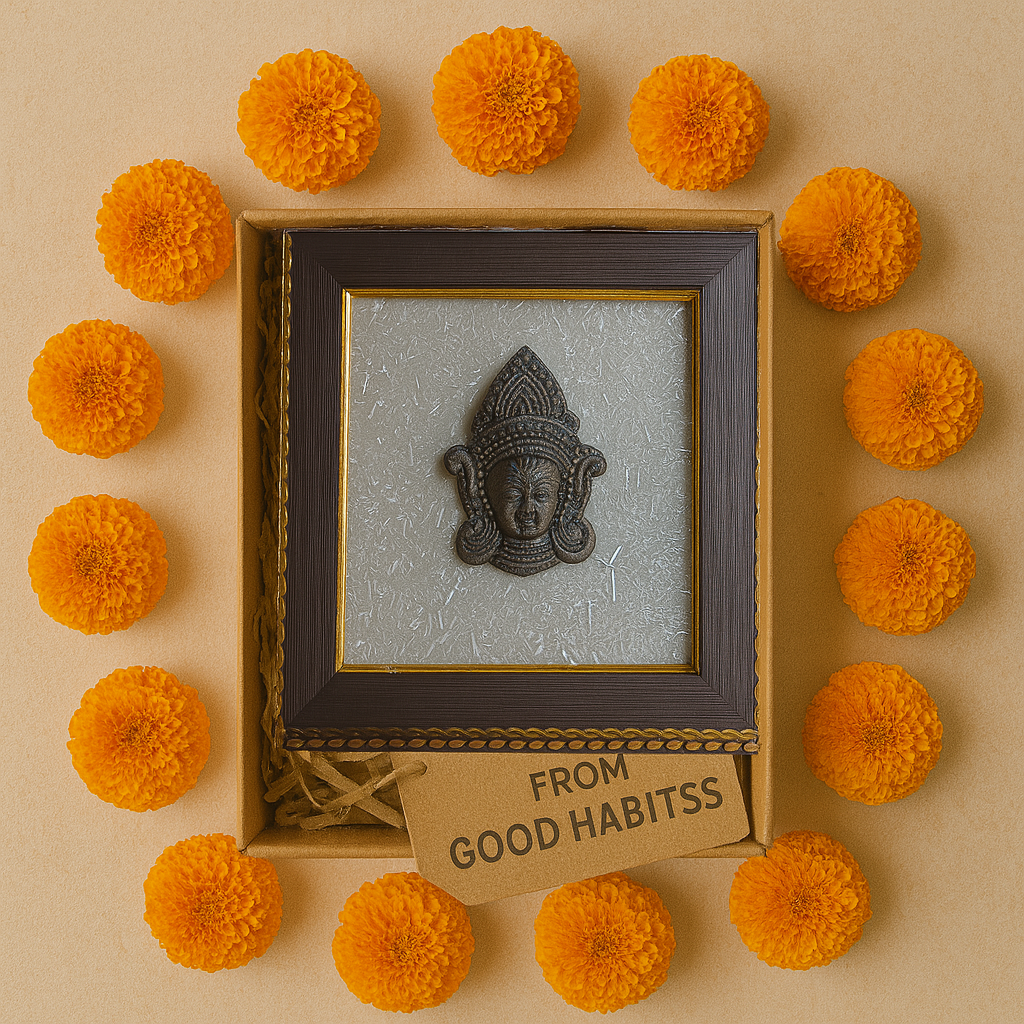 Lord Mai Durga & Selenite Healing Frame