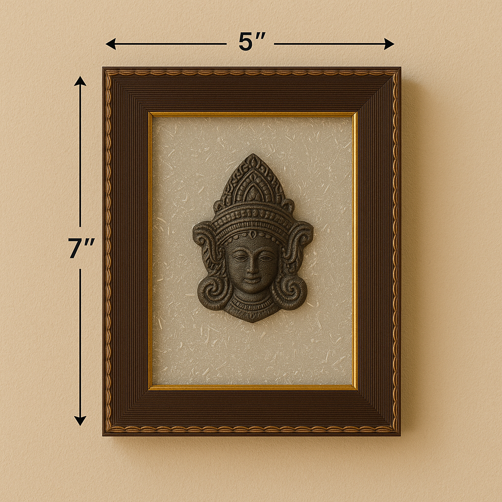 Lord Mai Durga & Selenite Healing Frame