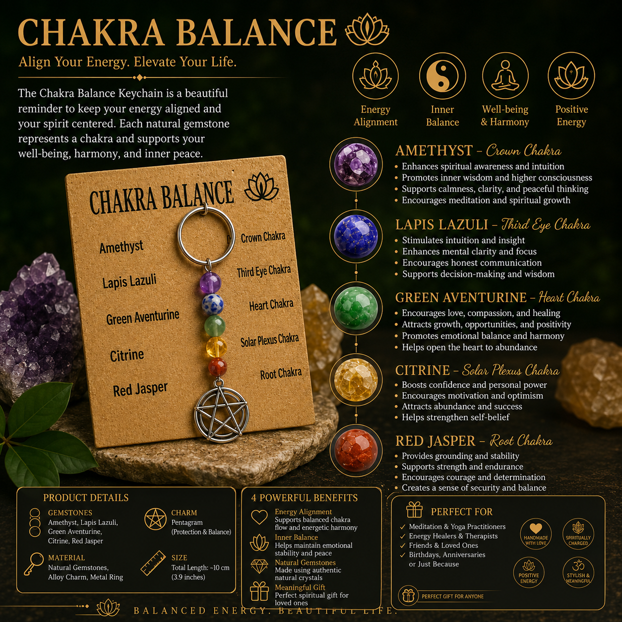 Chakra Balance Keychain