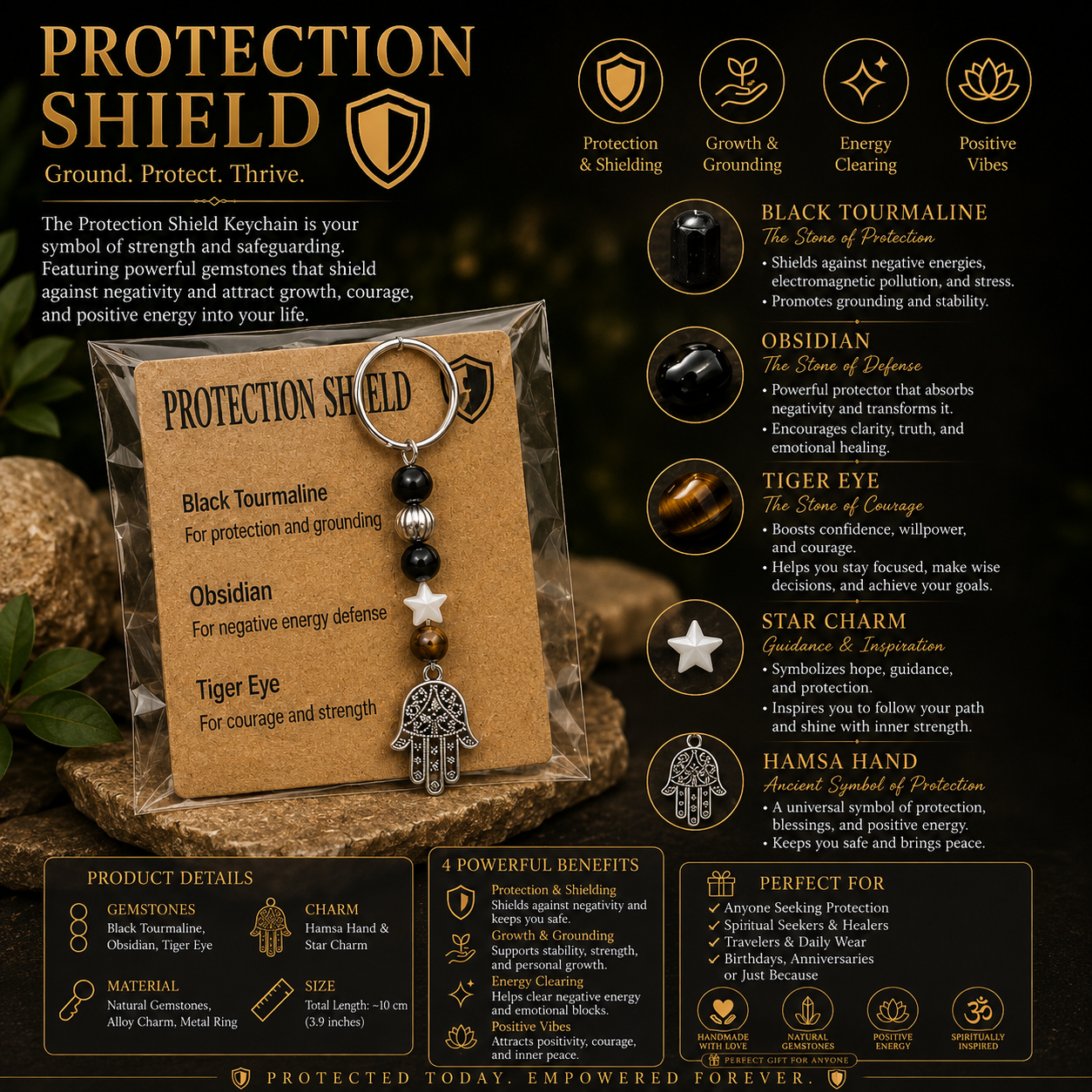 Protection Shield Keychain