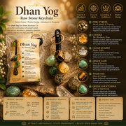 Dhan Yog Raw Stone Keychain