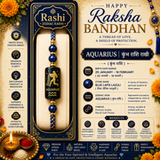 Aquarius Rashi Rakhi | Blue Lapis Lazuli