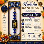 Gemini Rashi Rakhi | Lapis Lazuli