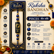 Pisces Zodiac Rakhi | Blue Lapis Lazuli