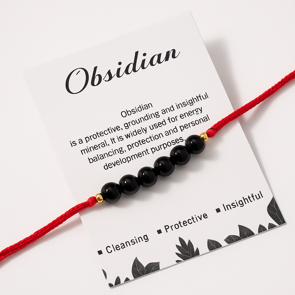 Obsidian Healing Rakhi