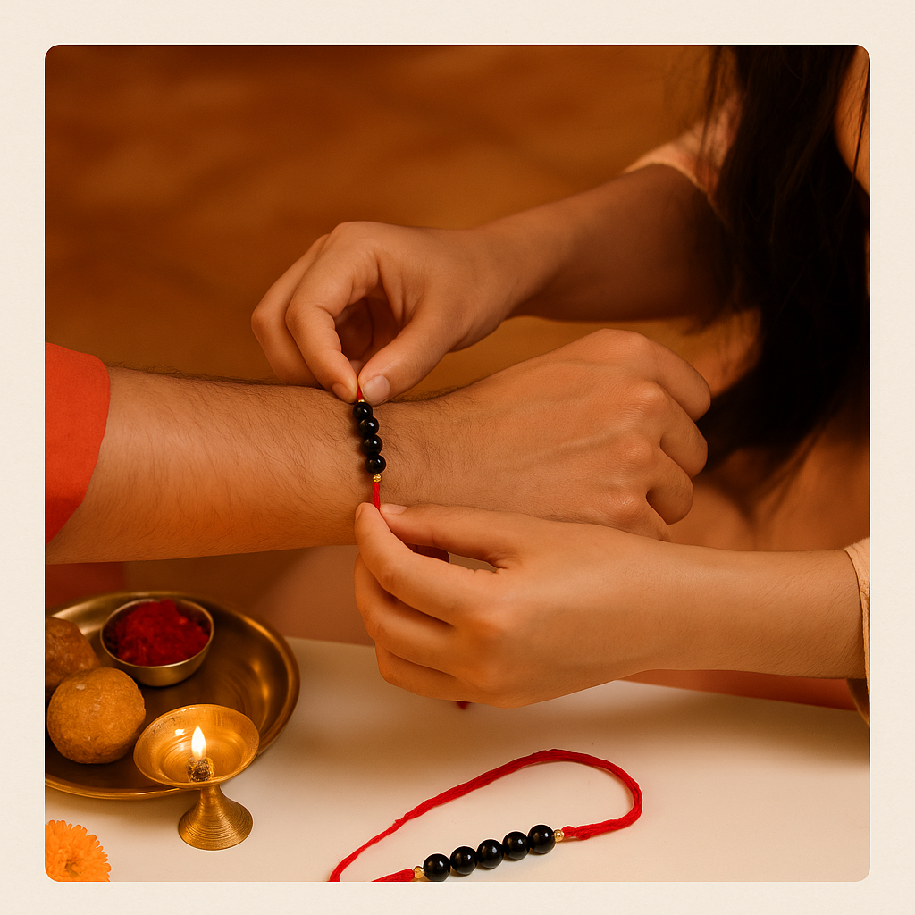 Obsidian Healing Rakhi