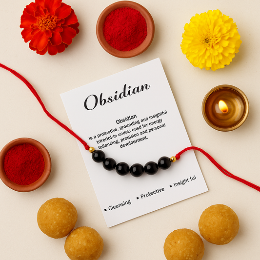 Obsidian Healing Rakhi