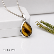 Tiger Eye Teardrop Pendant