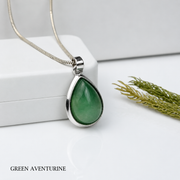 Green Aventurine Teardrop Pendant