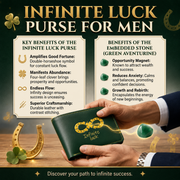 Infinite Luck Purse for Men — Carry Wealth. Attract Success. Never Stop Winning.
