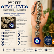 Pyrite Evil Eye Protection Hanging