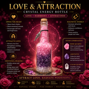 Love Attraction Crystal Energy Bottle