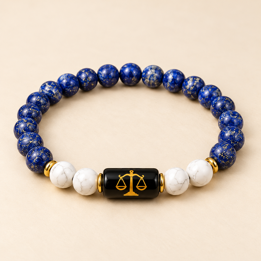 Crystal-Inspired Beaded Bracelet - Multicolor Stretch Bracelet, 8mm Beads — product detail