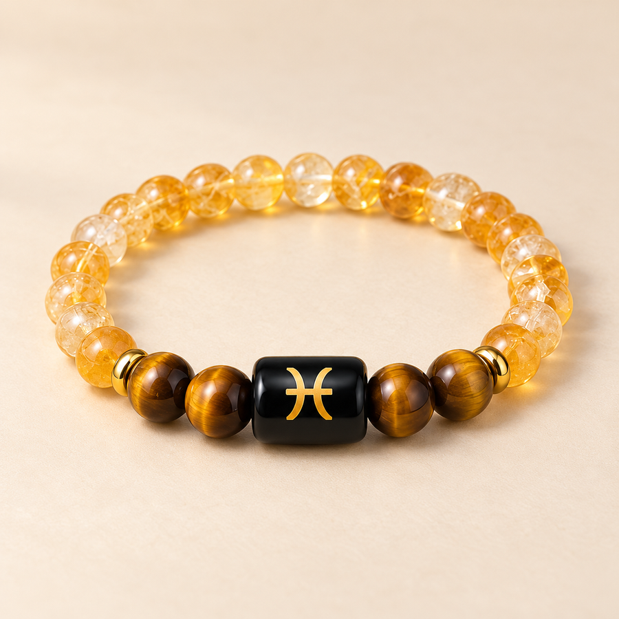 Crystal-Inspired Beaded Bracelet - Multicolor Stretch Bracelet, 8mm Beads — product detail