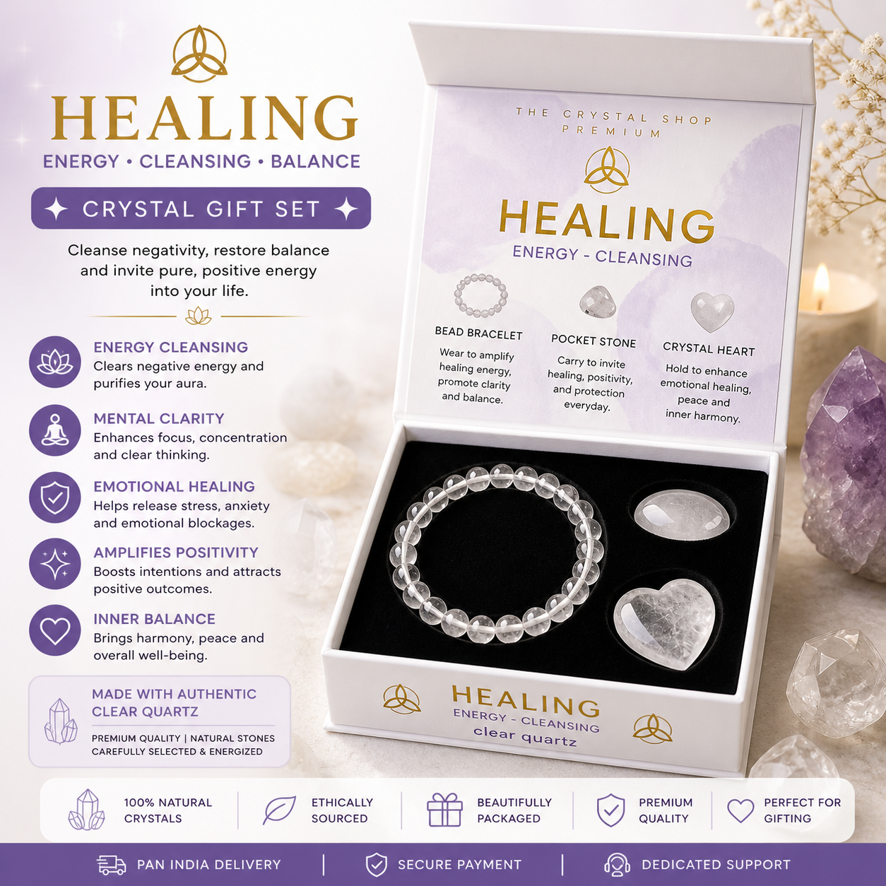 Healing Clear Quartz Crystal