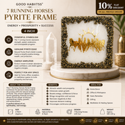 7 Running Horses Pyrite Frame