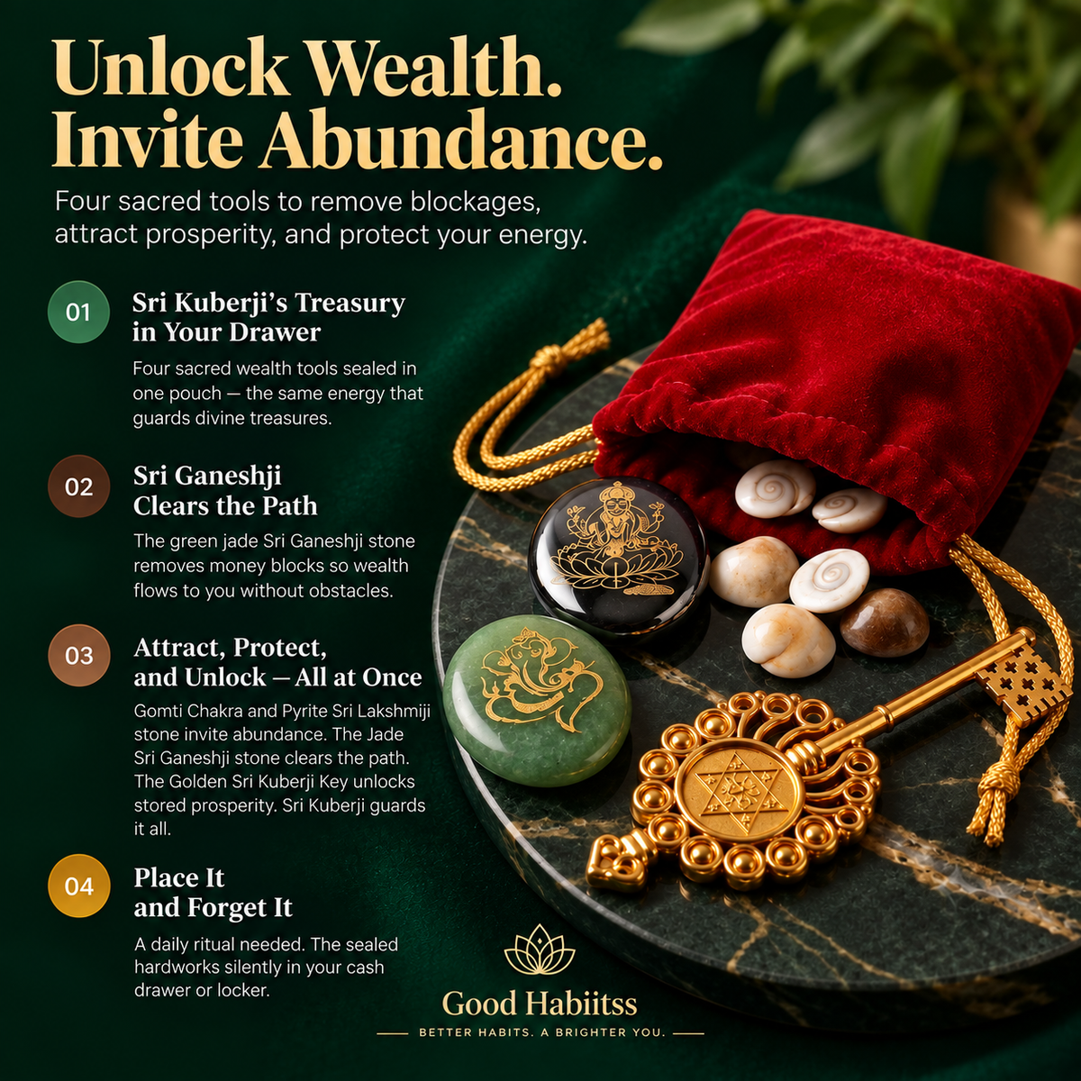 Sri Kuberji’s Laxmi Potli – Sacred Wealth Tools Set