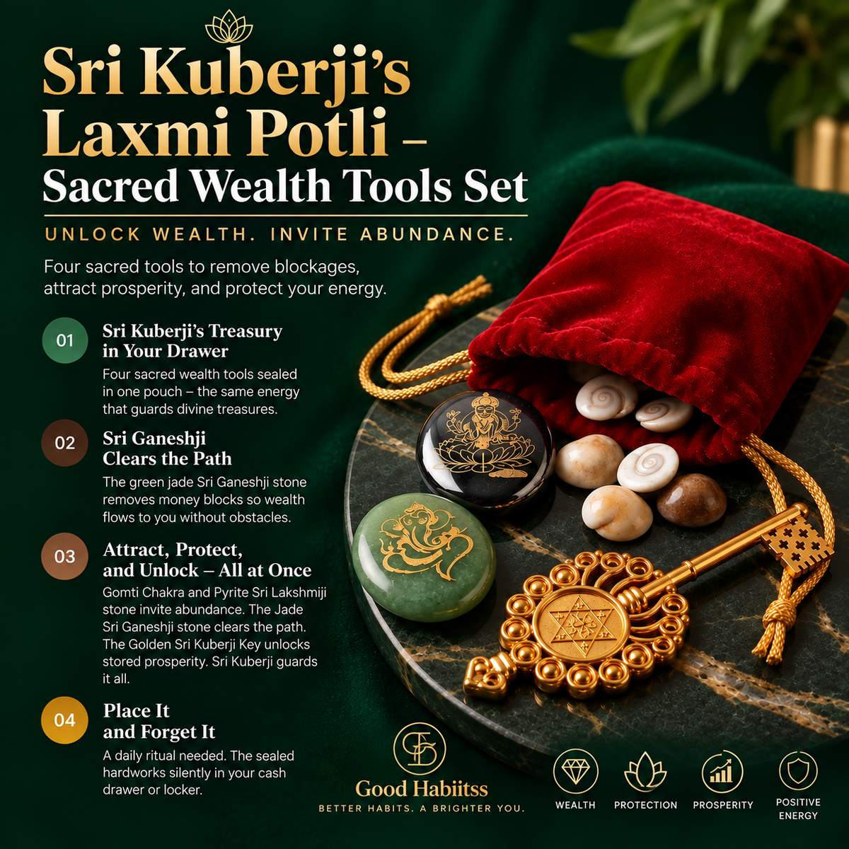 Sri Kuberji’s Laxmi Potli – Sacred Wealth Tools Set