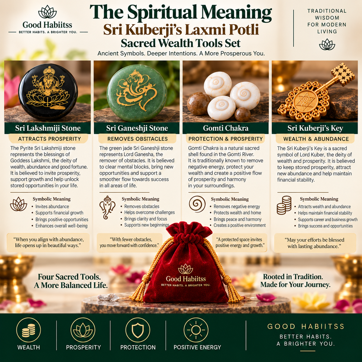 Sri Kuberji’s Laxmi Potli – Sacred Wealth Tools Set