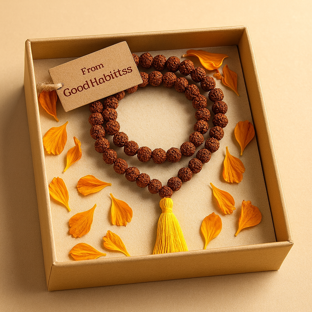 5 Mukhi Rudraksha indonesian Mala (54 Beads)