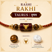 Taurus Rashi Rakhi | Tiger Eye