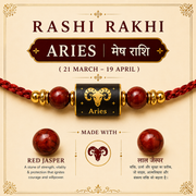 Aries Zodiac Rakhi | Red Jasper