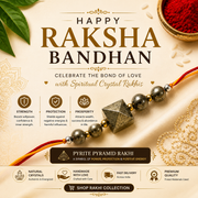 Pyrite Pyramid Rakhi | Strength, Protection & Prosperity