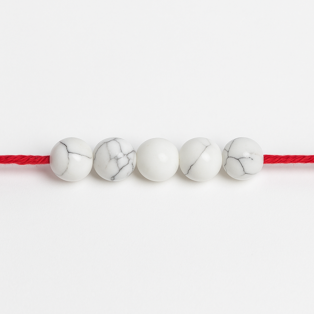 Howlite Healing Rakhi