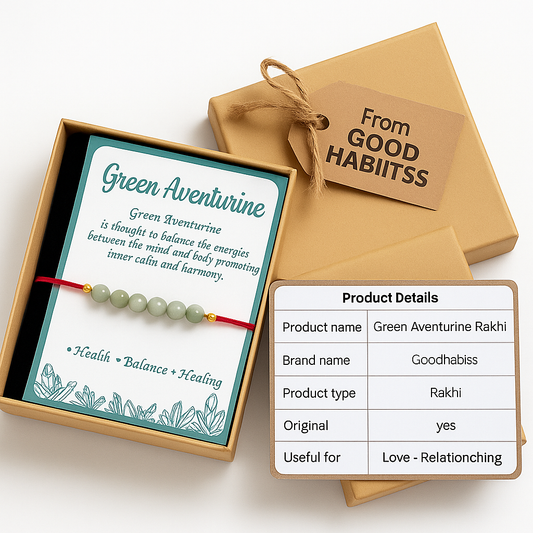 Green Aventurine Healing Rakhi