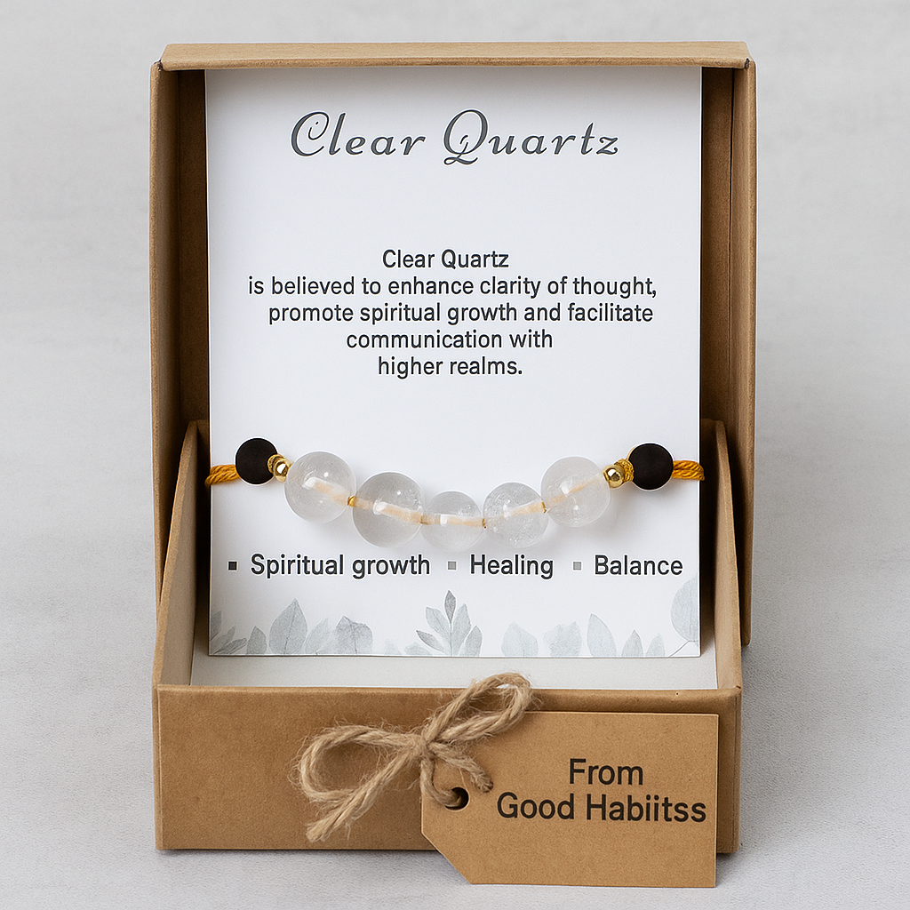 Clear Quartz Healing Rakhi