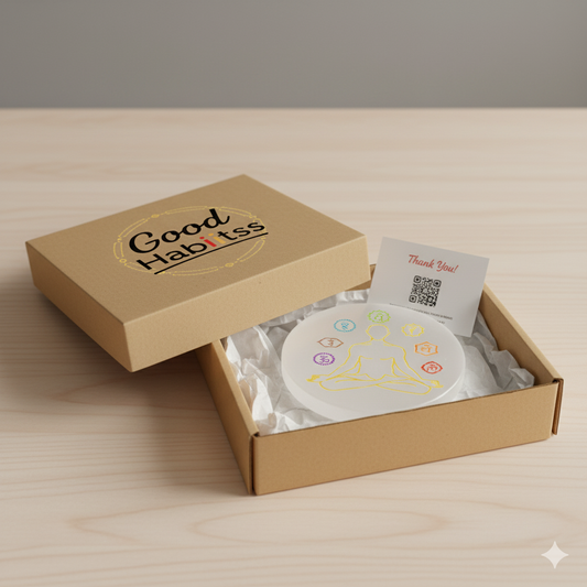 7 Chakra Selenite Charging Plate