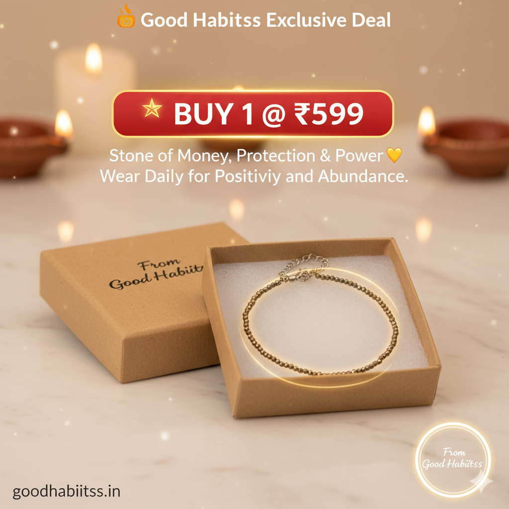 Raw Pyrite Anklet | Stone of Money, Protection & Power