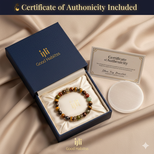 Dhan Yog Bracelet I FREE Selenite Charging Plate I Certificate of Authenticity