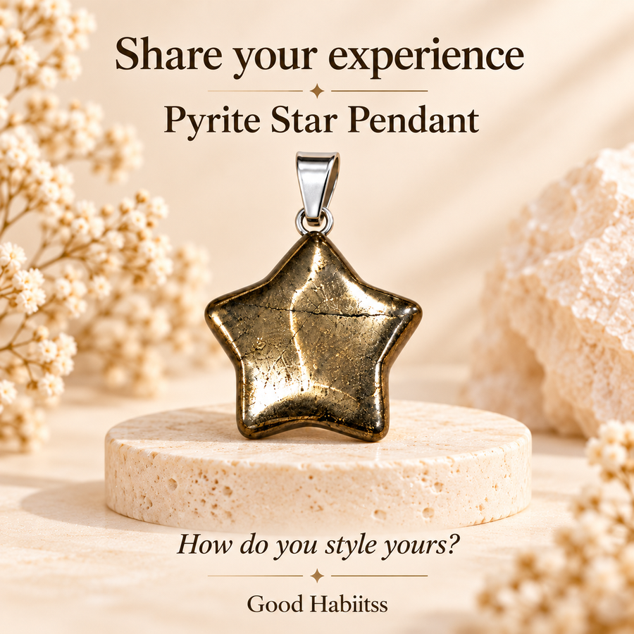 Pyrite Star Pendant