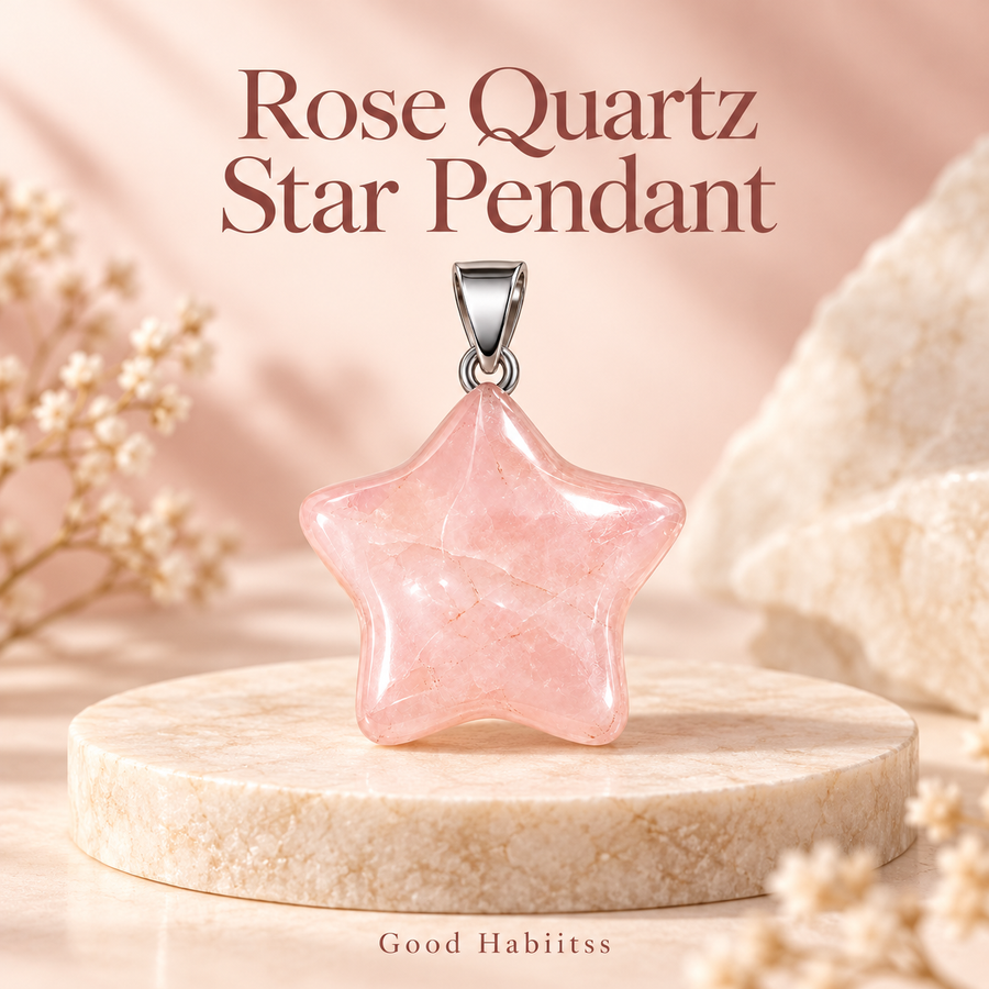 Rose Quartz Star Pendant