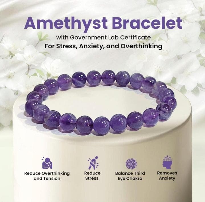 Amethyst Bracelet (8MM)