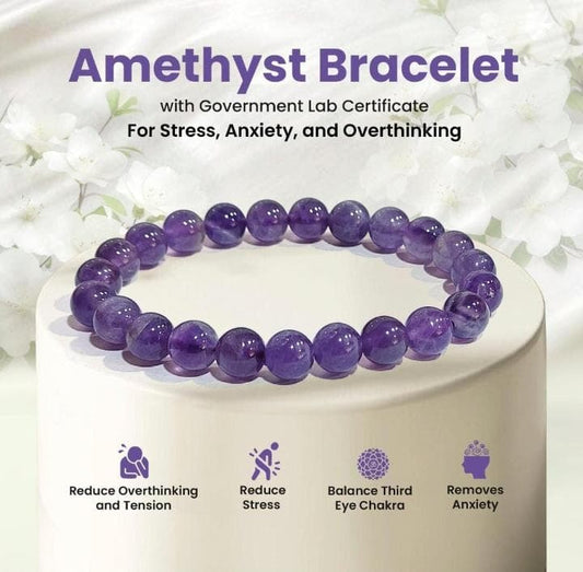 Amethyst Bracelet (8MM)