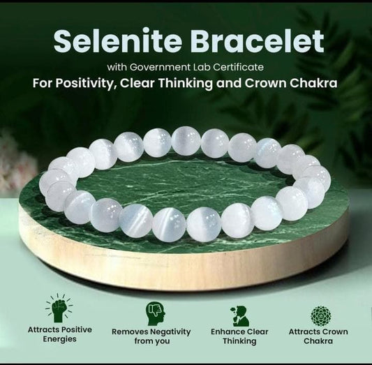 Selenite Bracelet (8 MM)