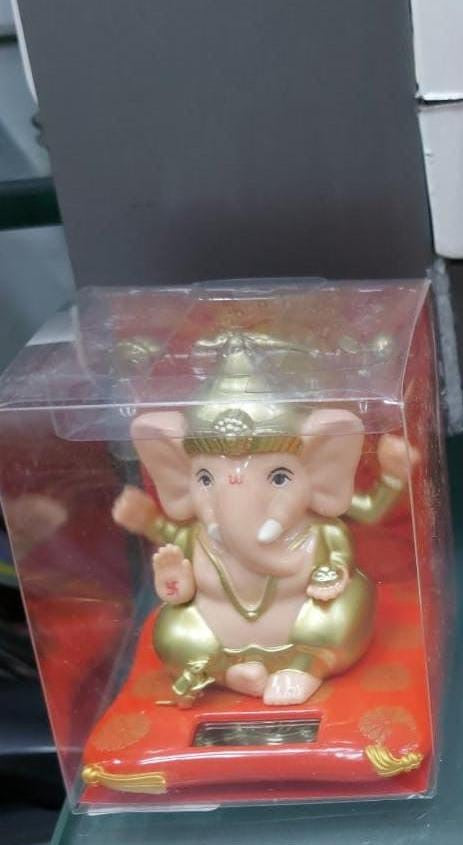 Solar dancing Ganesha Statue for Car, Home and Office