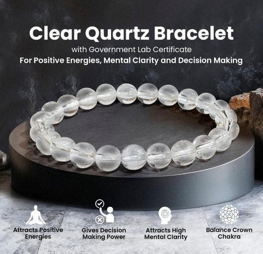Clear Quartz Bracelet (8 MM)